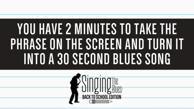 Singing the Blues: Back to School Edition